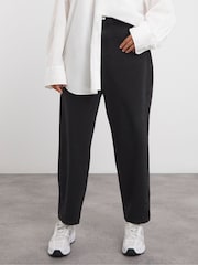 Simply Be Black 100% Cotton Barrel Leg Jeans - Image 3 of 4