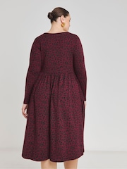 Simply Be Brown Supersoft Pocket Midi Dress - Image 2 of 4