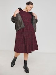 Simply Be Brown Supersoft Pocket Midi Dress - Image 3 of 4