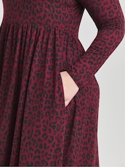 Simply Be Brown Supersoft Pocket Midi Dress - Image 4 of 4