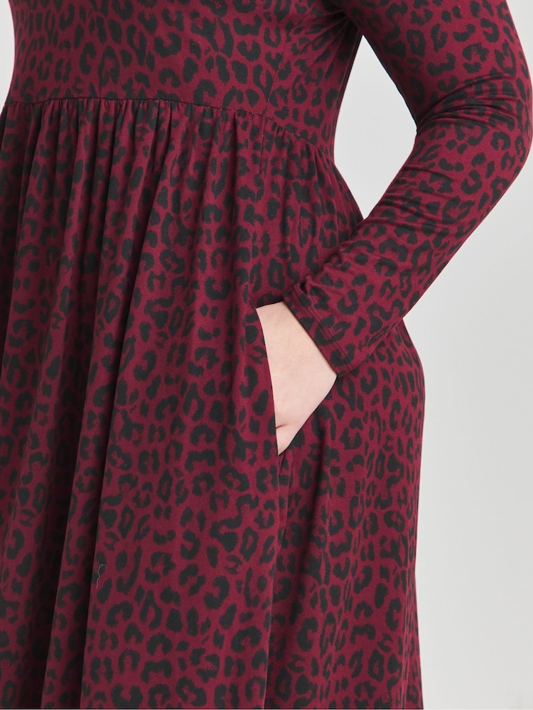 Simply Be Brown Supersoft Pocket Midi Dress - Image 4 of 4