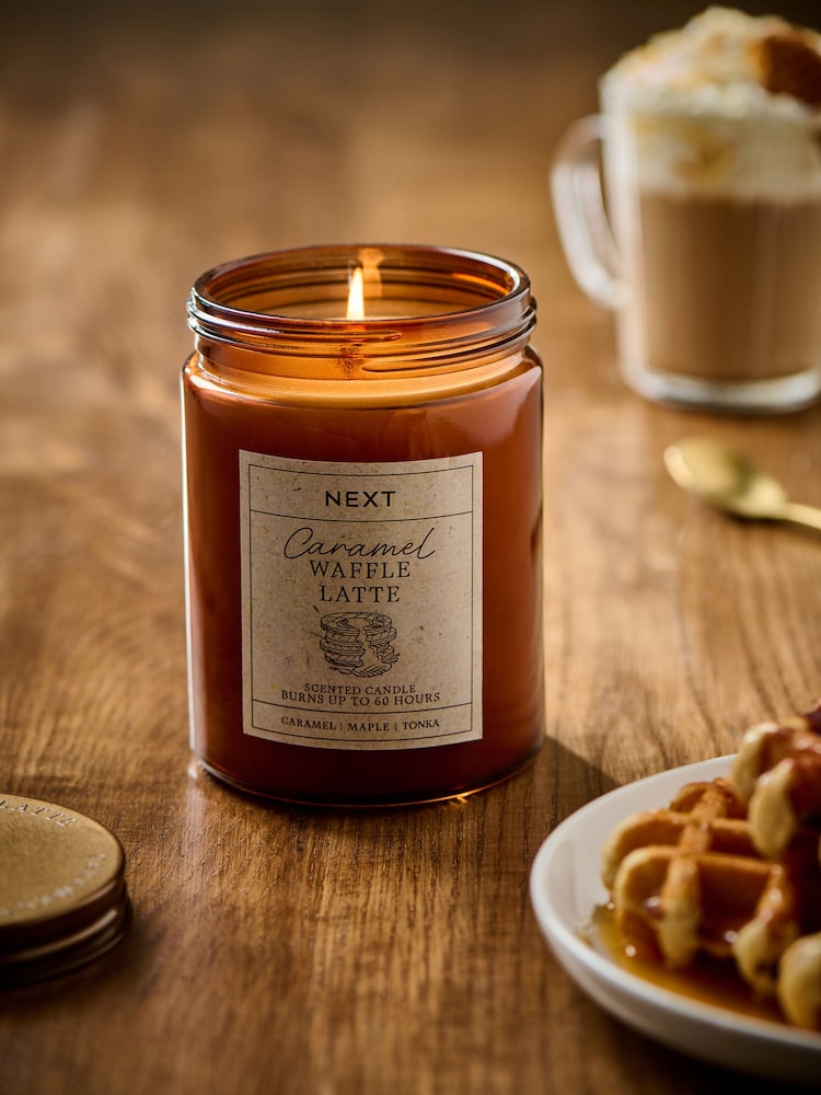 Brown Caramel Waffle Latte Jar Candle - Image 1 of 6