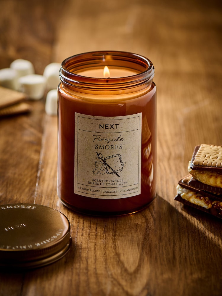 Brown Fireside Smores Jar Candle - Image 1 of 6