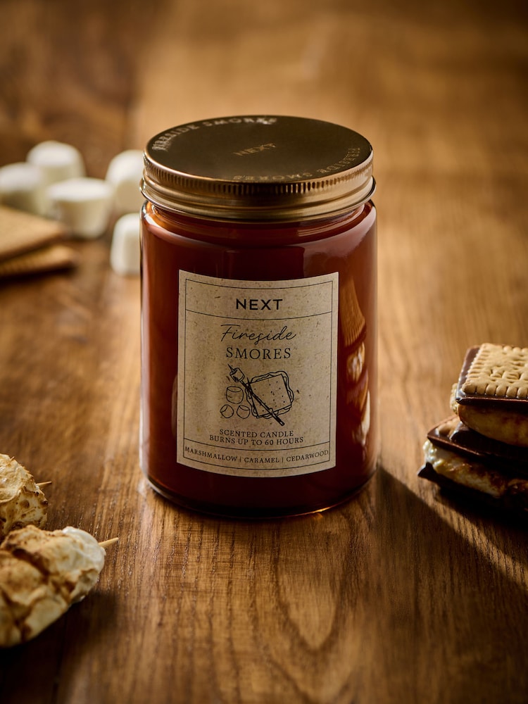 Brown Fireside Smores Jar Candle - Image 2 of 6