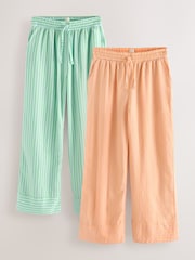 Verde/naranja - Textured Pyjama Bottoms 2 Pack - Imagen 1 de 14