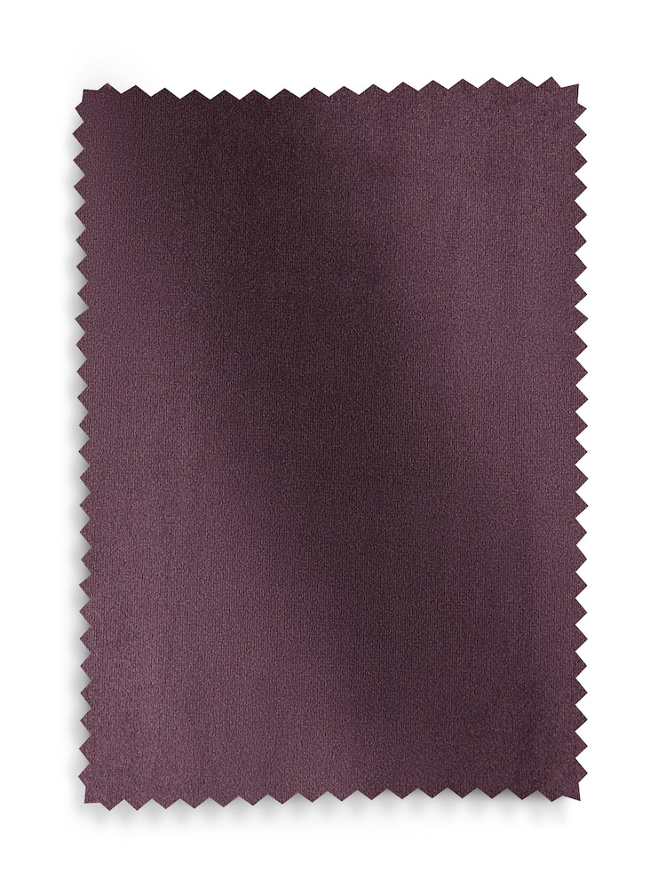 Purple Dark Matte Velvet Blackout/Thermal Curtains - Image 5 of 5