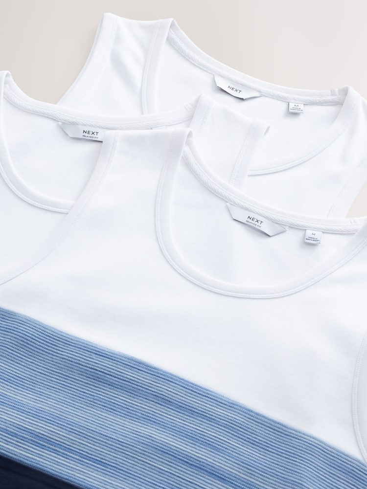 Gris/blanco/azul marino - Block Vests 3 Pack - Imagen 11 de 11 Gris/blanco/azul marino - Block Vests 3 Pack - Imagen 11 de 11