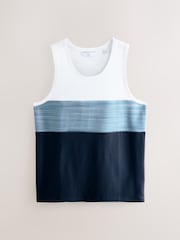 Grey/White/Navy Block Vests 3 Pack - Image 2 of 2