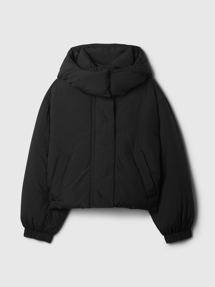 Negro - Gap Cropped Duvet Wrap Puffer Coat - Imagen 5 de 5 Negro - Gap Cropped Duvet Wrap Puffer Coat - Imagen 5 de 5