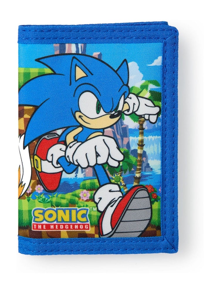 Vanilla Underground Blue Sonic The Hedgehog Boys Wallet & Keyring - Image 2 of 7