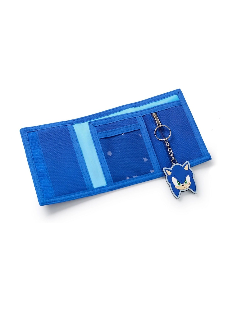Vanilla Underground Blue Sonic The Hedgehog Boys Wallet & Keyring - Image 5 of 7