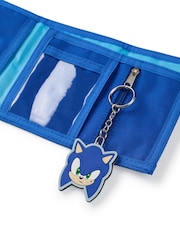 Vanilla Underground Blue Sonic The Hedgehog Boys Wallet & Keyring - Image 6 of 7