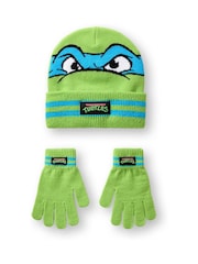 Vanilla Underground Green Teenage Mutant Ninja Turtles Boys Winter Hat and Gloves Set - Image 2 of 6