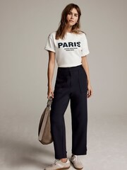 Mint Velvet Blue Tapered Trousers - Image 2 of 6