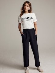 Mint Velvet Blue Tapered Trousers - Image 3 of 6