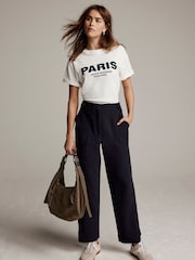 Mint Velvet Blue Tapered Trousers - Image 4 of 6