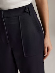 Mint Velvet Blue Tapered Trousers - Image 5 of 6