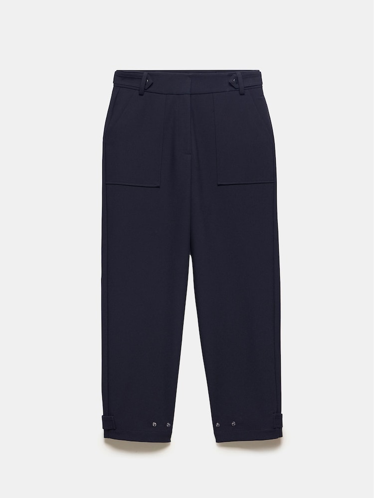 Mint Velvet Blue Tapered Trousers - Image 6 of 6