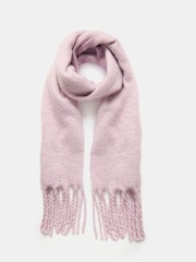 Mint Velvet Purple Wide Tassel Scarf - Image 3 of 3