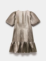 Mint Velvet Gold Frill Mini Dress - Image 7 of 7