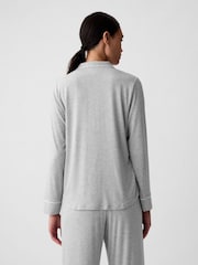Gap Grey Long Sleeve Modal Pyjama Shirt - Image 2 of 3