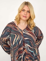 Túnica Roman com decote V-Neck e Tunicfrontais - Imagem 1 de 5