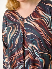 Túnica Roman com decote V-Neck e Tunicfrontais - Imagem 5 de 5