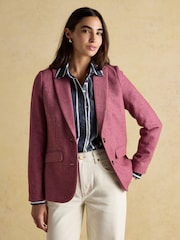 Aspley Pink Wool RichTweed Blazer - Image 3 of 9