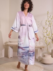 Pink Scene Lightweight Dressing Gown - Image 2 of 5