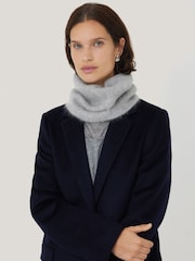 Jigsaw Grey Halo Cashmere Winter Snood - Image 1 of 4