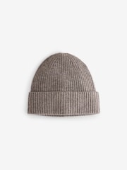 Jigsaw Cream Wool Cashmere Blend Winter Beanie - Image 1 of 3