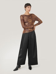Jigsaw Metallic Brushed Bronze Cowl Top - Image 3 of 7