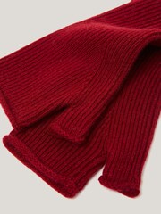 Jigsaw Red Wool Cashmere Blend Mittens - Image 4 of 4