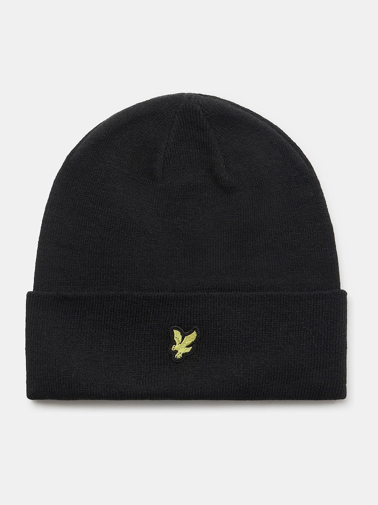 Lyle & Scott Black Beanie - Image 1 of 2