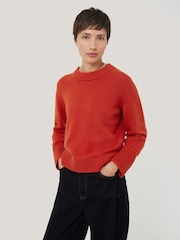 Jigsaw Orange Wool Cashmere Blend Jumper - Image 1 of 5