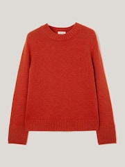 Jigsaw Orange Wool Cashmere Blend Jumper - Image 5 of 5