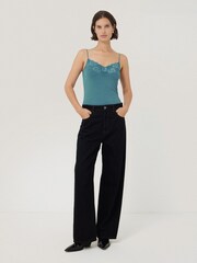 Jigsaw Blue Modal Lace Vest - Image 4 of 7