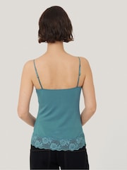 Jigsaw Blue Modal Lace Vest - Image 5 of 7