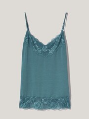 Jigsaw Blue Modal Lace Vest - Image 7 of 7