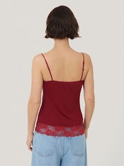 Jigsaw Red Modal Lace Vest - Image 4 of 7