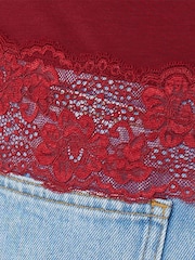 Jigsaw Red Modal Lace Vest - Image 7 of 7
