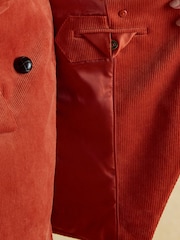 Fernhill Orange Corduroy Double Breasted Blazer - Image 13 of 14