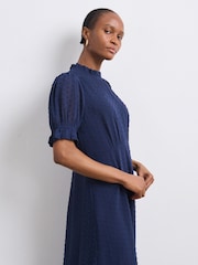 Темно-синий - Шифоновое платье миди Finery Camille - Image 3 of 4