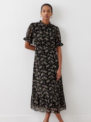 Черный - Шифоновое платье миди Finery Camille - Image 2 of 4