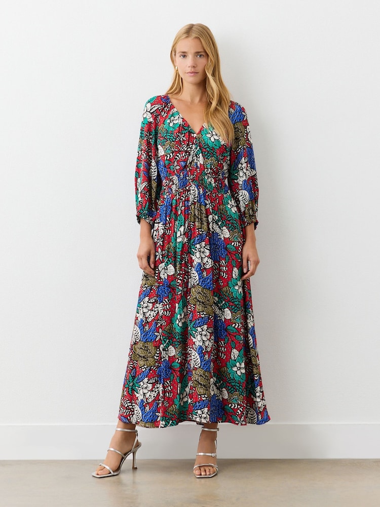Finery Red Piper Heavy Crepe Midi Dress - Image 1 of 4 Finery Red Piper Heavy Crepe Midi Dress - Image 1 of 4