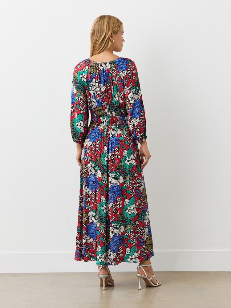 Finery Red Piper Heavy Crepe Midi Dress - Image 2 of 4 Finery Red Piper Heavy Crepe Midi Dress - Image 2 of 4