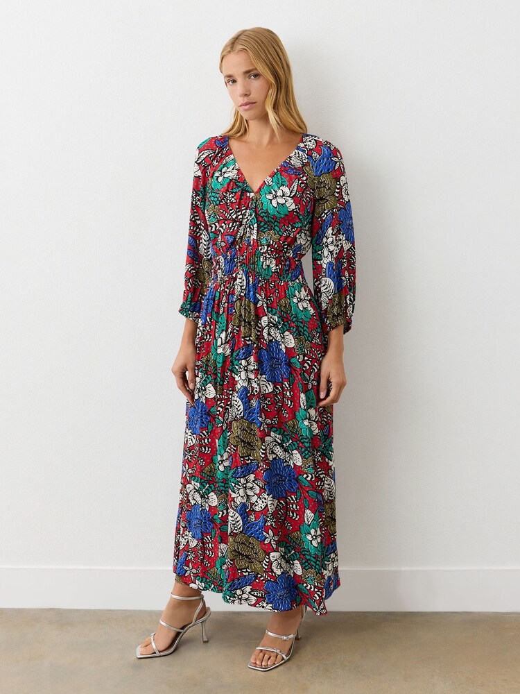 Finery Red Piper Heavy Crepe Midi Dress - Image 4 of 4 Finery Red Piper Heavy Crepe Midi Dress - Image 4 of 4