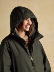 Verde - Joules Coverall Longline Fleece Lined Waterproof Coat - Imagem 9 de 12