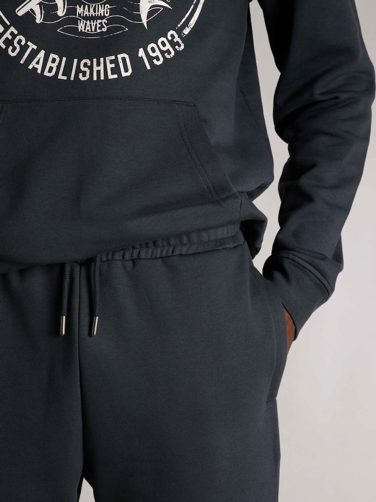 Weird Fish Blue Ainsley  Branded Premium Joggers - Image 5 of 7