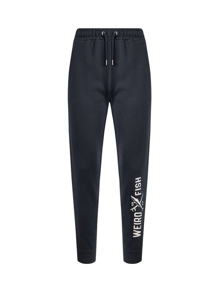 Weird Fish Blue Ainsley  Branded Premium Joggers - Image 6 of 7